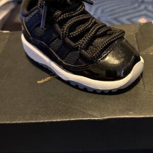 Jordan Kids Black and White Sneakers